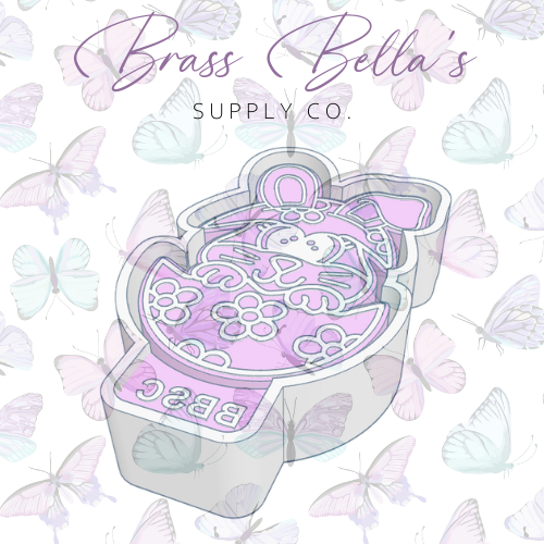 Freshie Mold - Hatching Bunny w/ Flowers