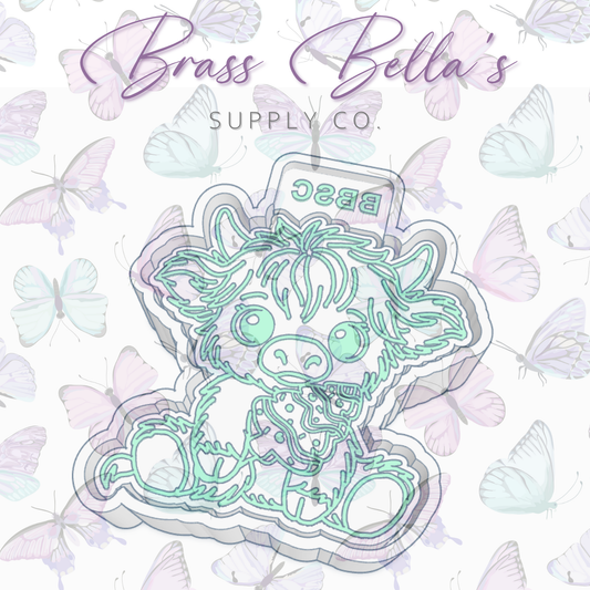 Highland Cow w/ Snack Cake - Freshie Mold