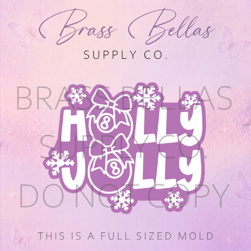 Holly Jolly with Stacked 8 Balls - Freshie Mold