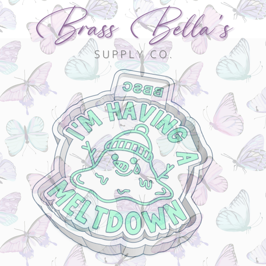 I'm Having a Meltdown Snowman - Freshie Mold