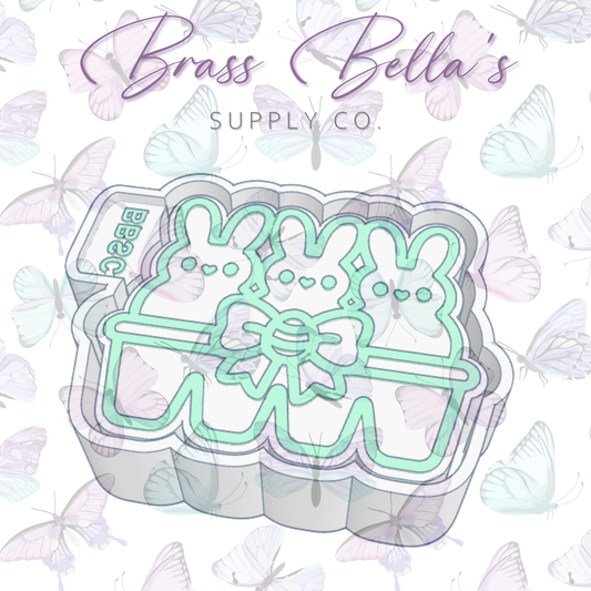 Peep Egg Carton w/ Bow - Freshie Mold