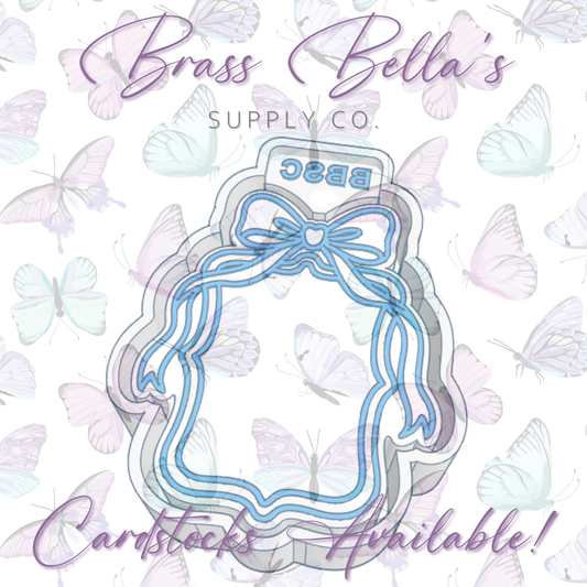 Rectangle Frame w/ Coquette Bow - Freshie Mold