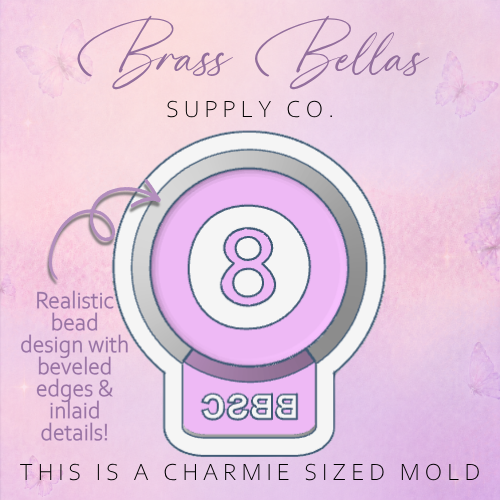Rounded Alphabet Beads - Friendship Bracelet Style - Charmies Mold