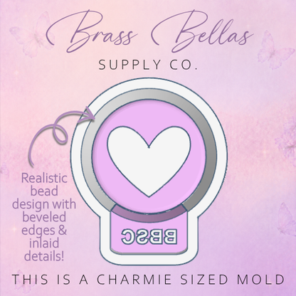 Rounded Alphabet Beads - Friendship Bracelet Style - Charmies Mold