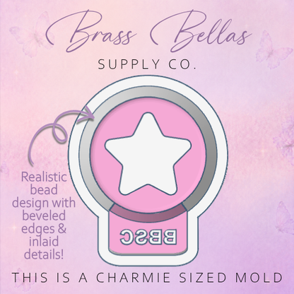 Rounded Alphabet Beads - Friendship Bracelet Style - Charmies Mold
