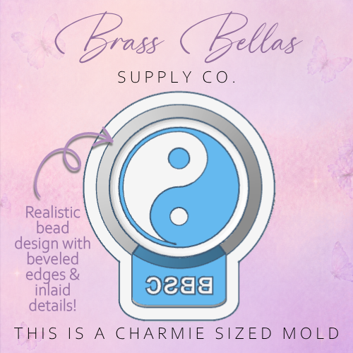 Rounded Alphabet Beads - Friendship Bracelet Style - Charmies Mold