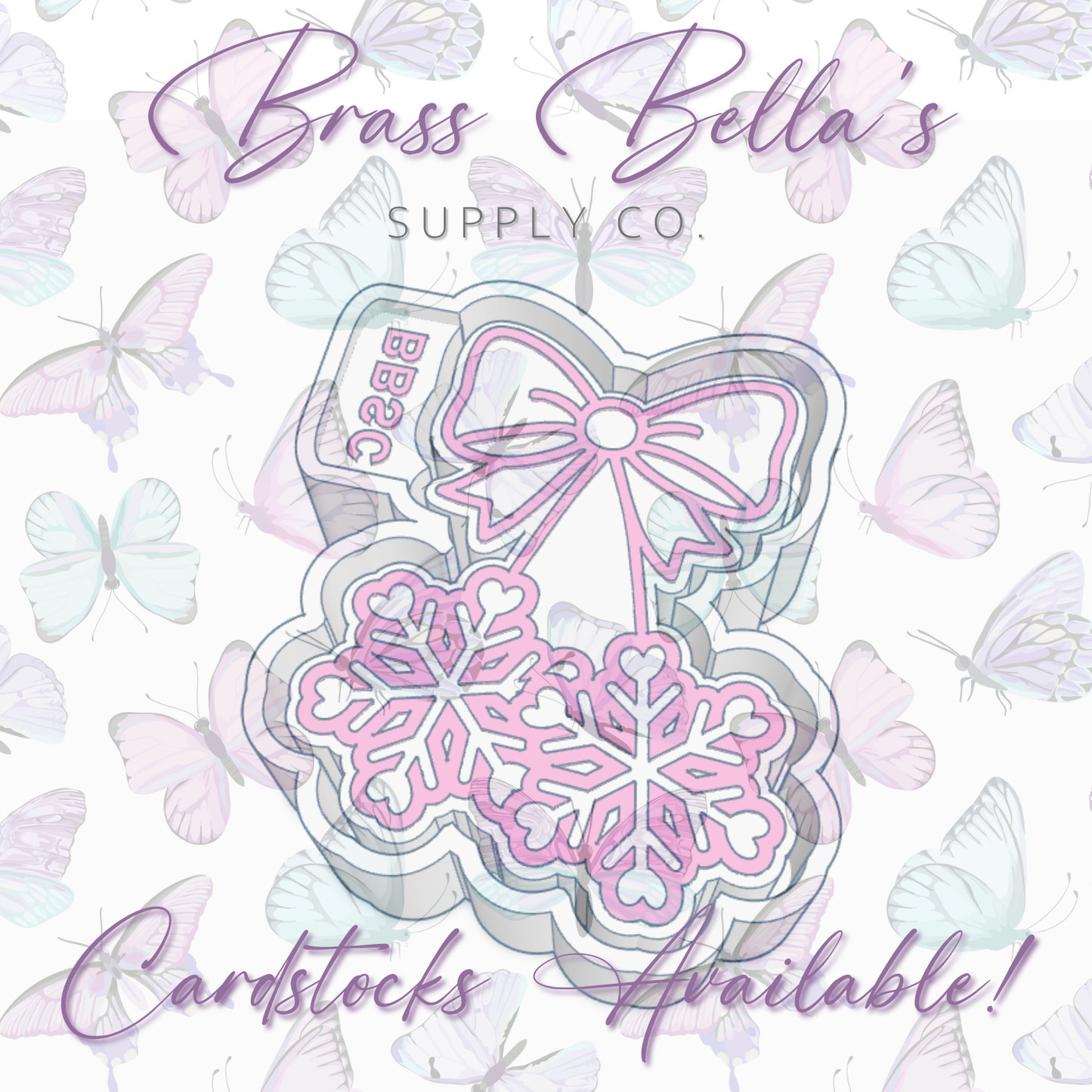 Snowflake Cherries w/ Bow - Freshie Mold