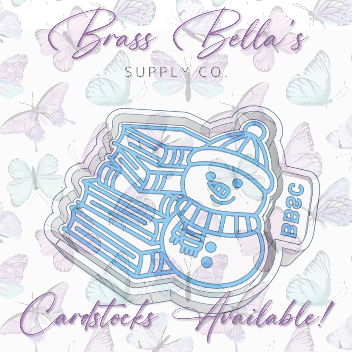 Snowman w/ Stack of Books - Freshie Mold