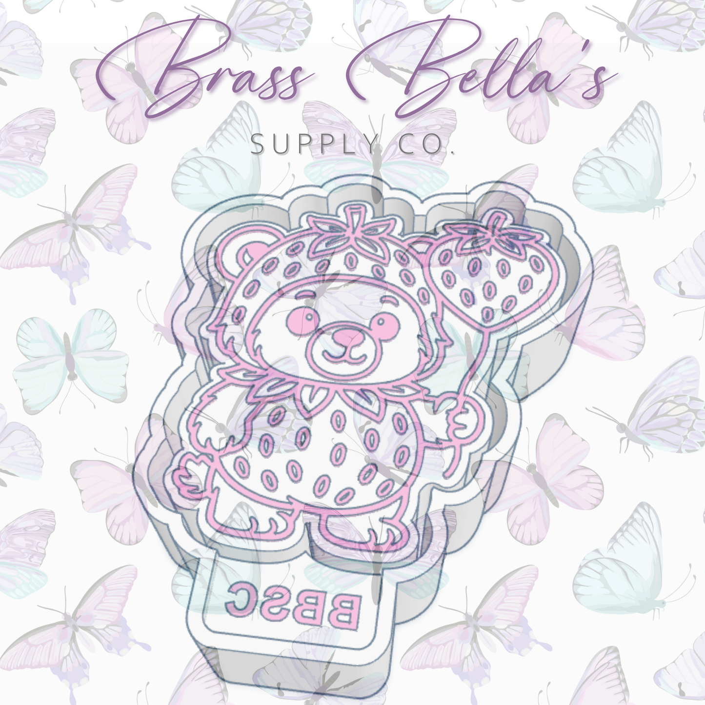Strawberry Bear - Freshie Mold