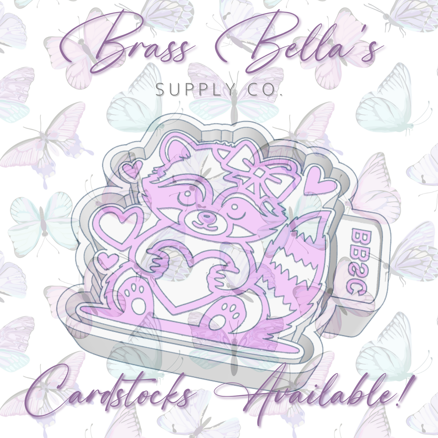 Valentine Raccoon - Freshie Mold