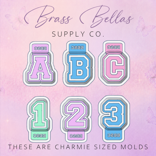 Varsity Alphabet - Charmies - Freshie Mold